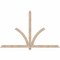 Ekena Millwork Redmond Smooth Timber Gable Bracket, Douglas Fir, 84"W x 53"H x 1 1/2"D x 3 1/2"F, 15/12 Pitch GBW084X53X0204RED00SDF - alternate 1